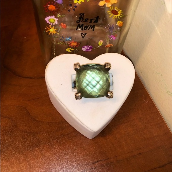 David Yurman Cushion Point Prasiolite Ring - Picture 7 of 16